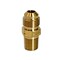 Homeplus+ ATC 3/8 in. Flare X 1/4 in. D Male Brass Adapter 6JC120110701069 - alternate 2